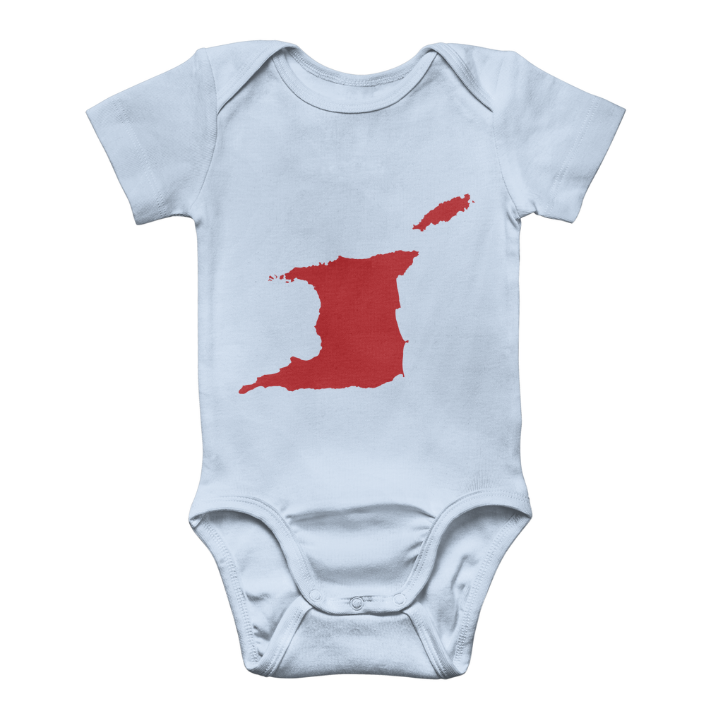 Trini and Tobago Map Classic Baby Onesie Bodysuit