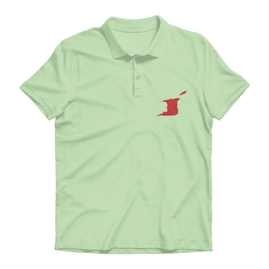 Trini and Tobago Map Premium Adult Polo Shirt