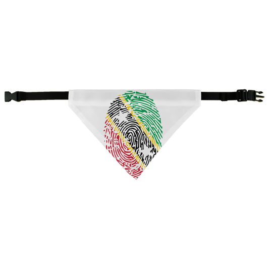 Saint Kitts and Nevis Fingerprint Pet Bandana