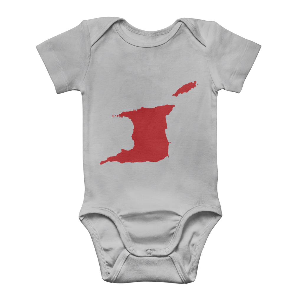 Trini and Tobago Map Classic Baby Onesie Bodysuit