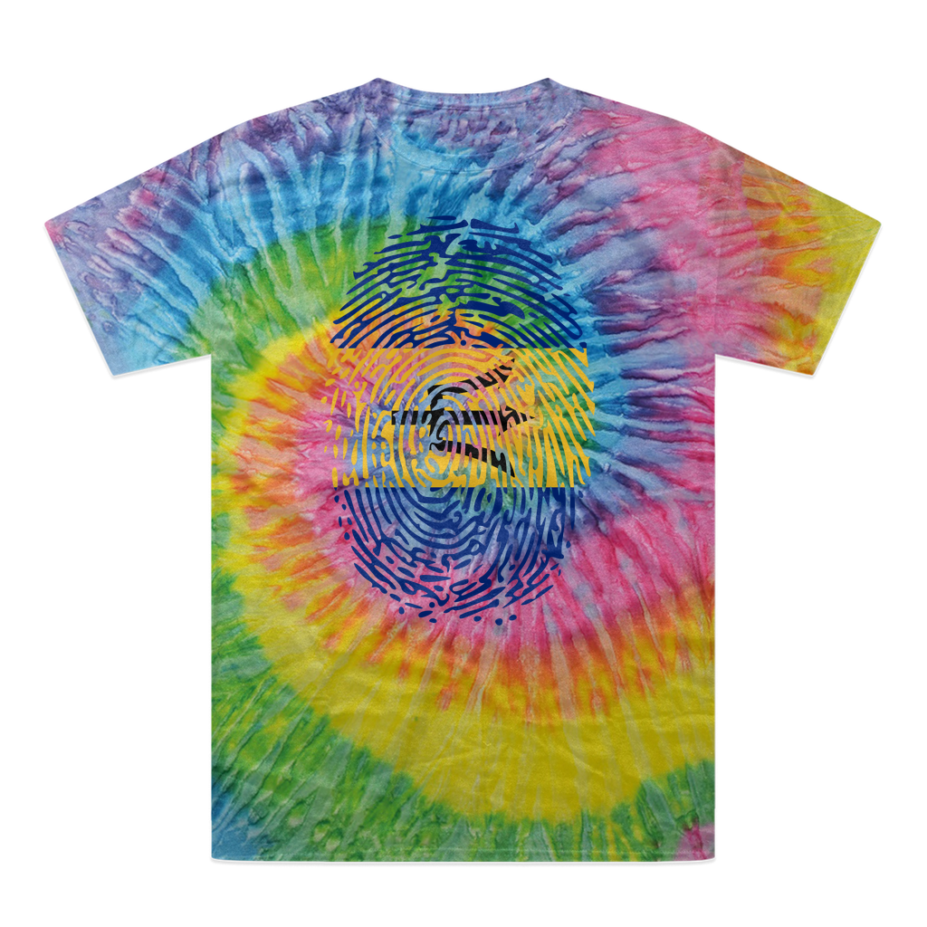 Barbados-Fingerprint Tie-Dye T-Shirt