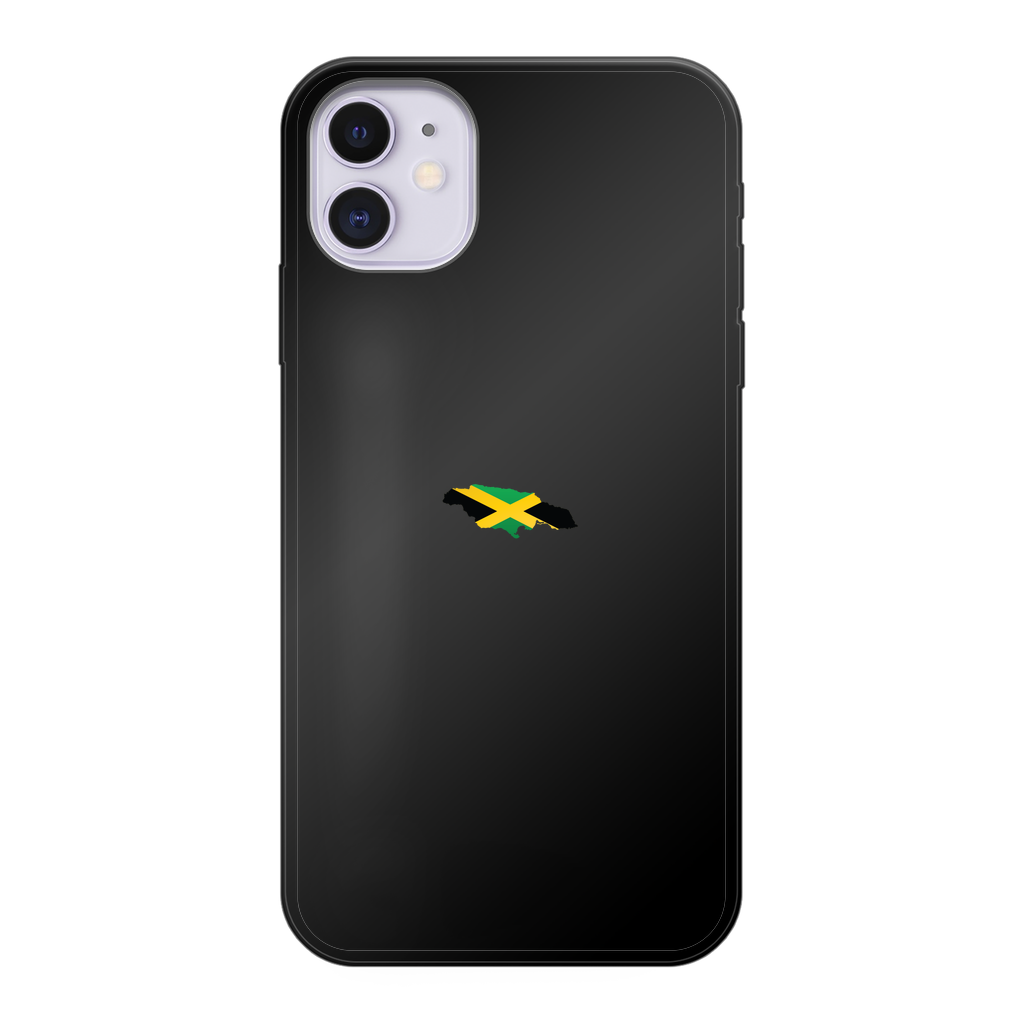 Jamaica Back Printed Black Soft Phone Case