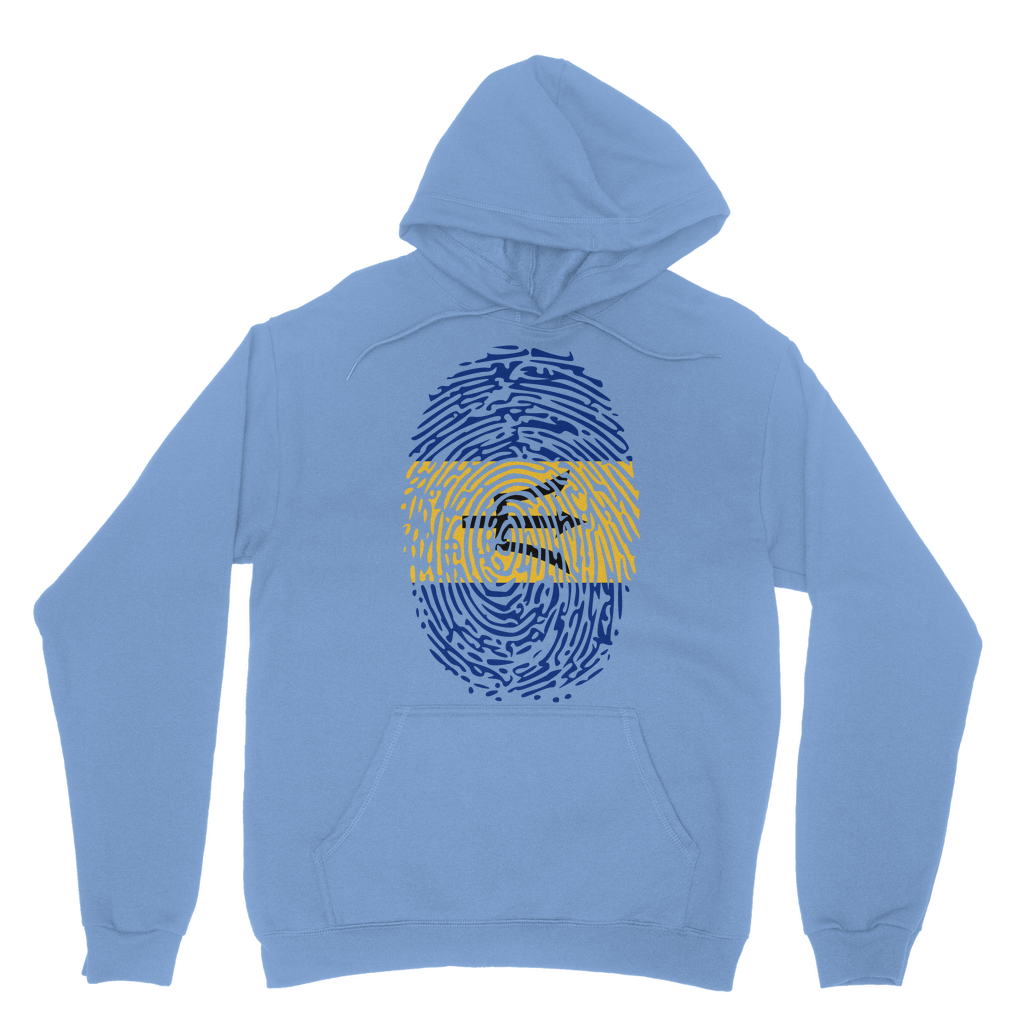 Barbados-Fingerprint Classic Adult Hoodie