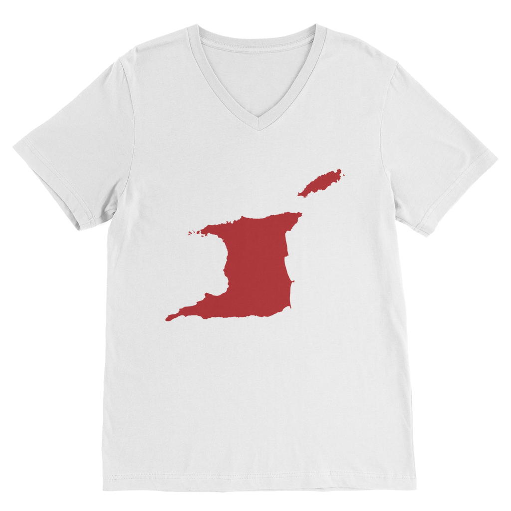 Carte de Trini et Tobago T-shirt premium échancré