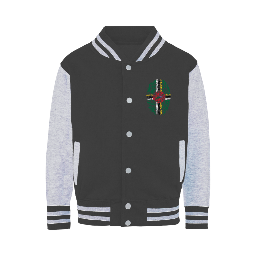 Dominica Fingerprint Varsity Jacket