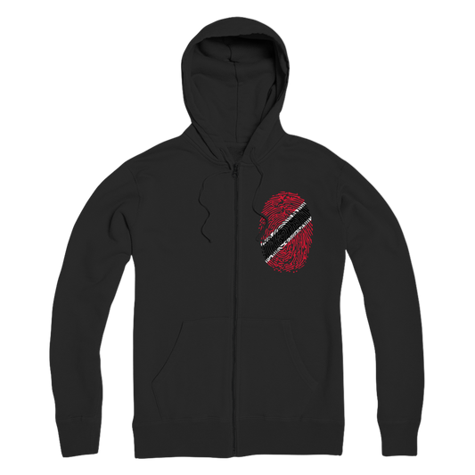 Trinidad and Tobago-Fingerprint Premium Adult Zip Hoodie