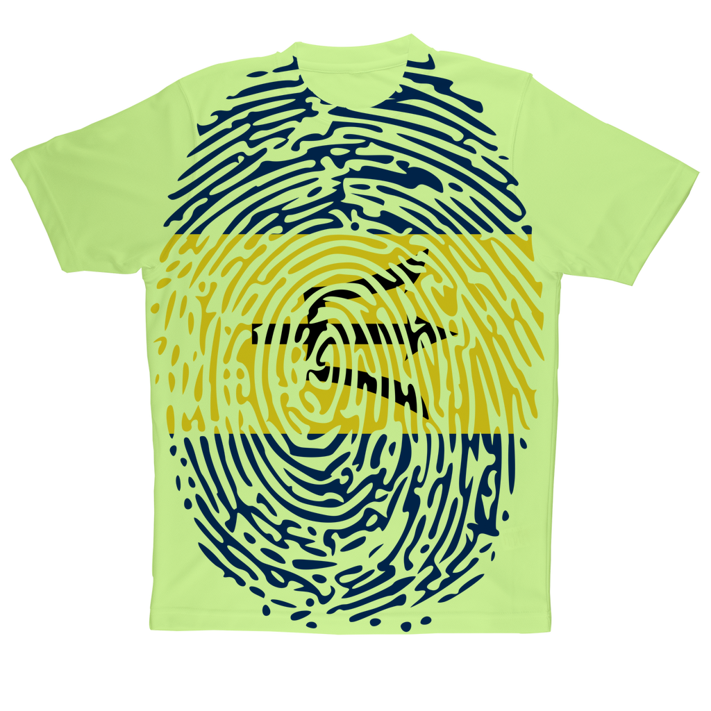 Barbados-Fingerprint Sublimation Performance Adult T-Shirt