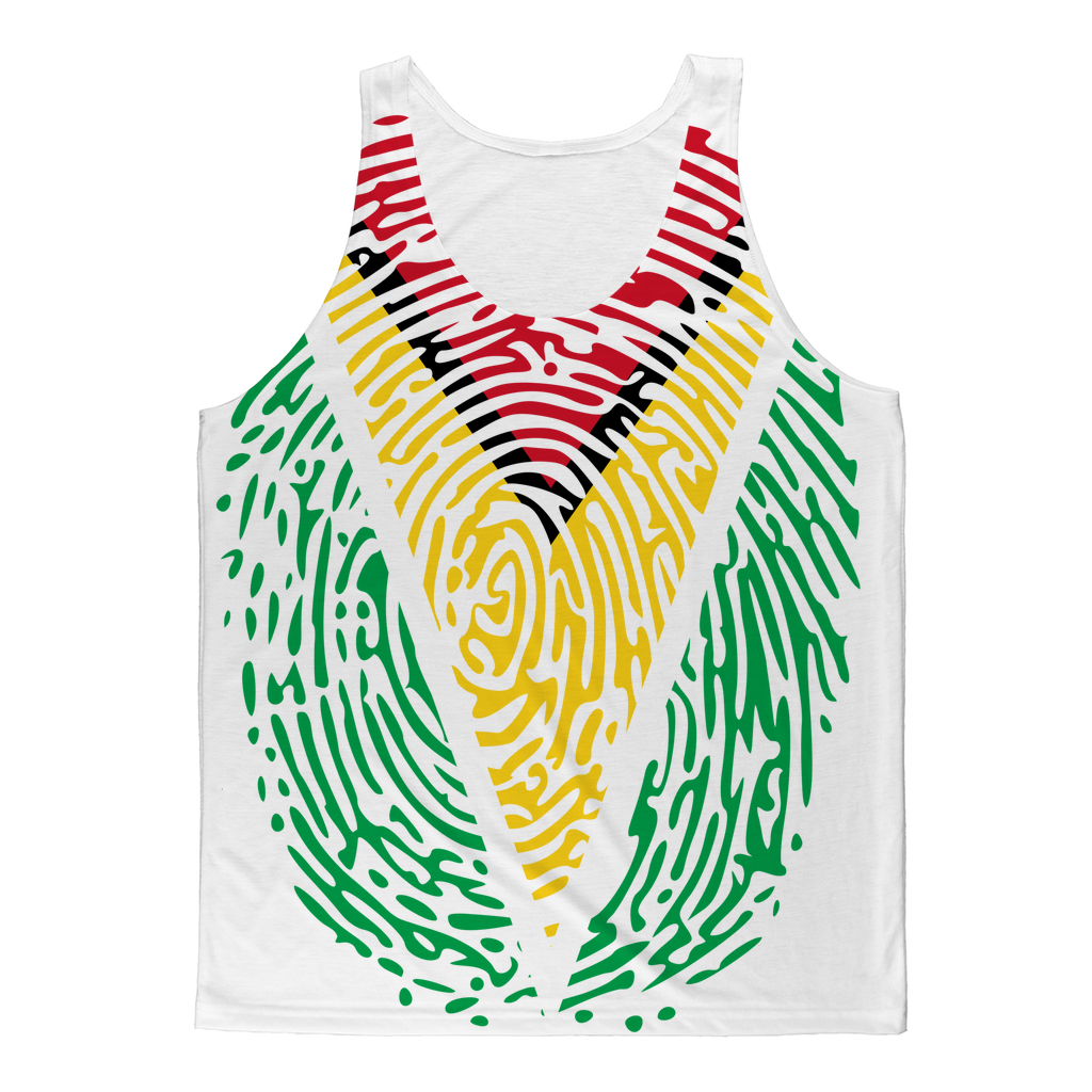 Guyana-Fingerprint Classic Sublimation Adult Tank Top