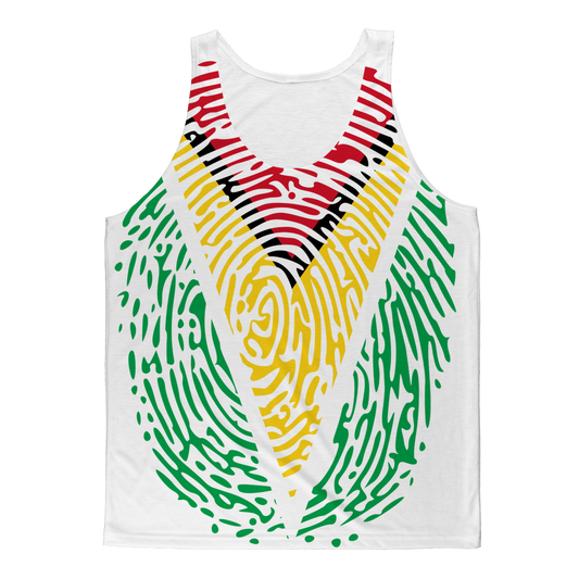 Guyana-Fingerprint Classic Sublimation Adult Tank Top