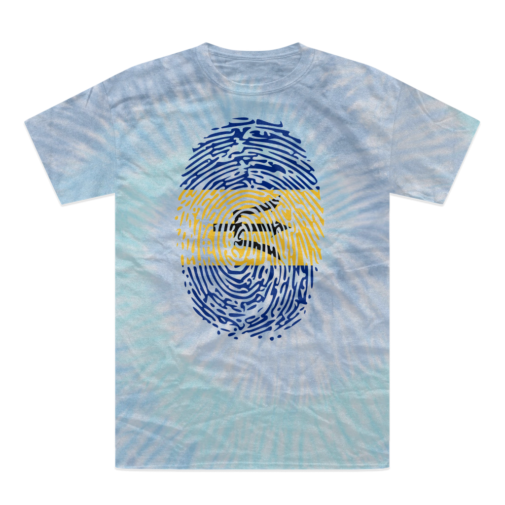 Barbados-Fingerprint Tie-Dye T-Shirt