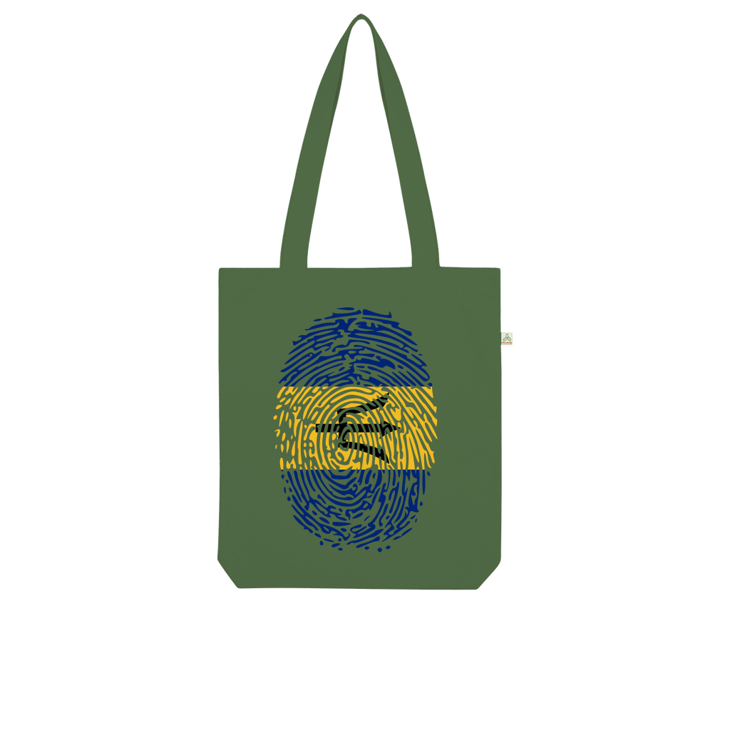 Barbados-Fingerprint Organic Tote Bag