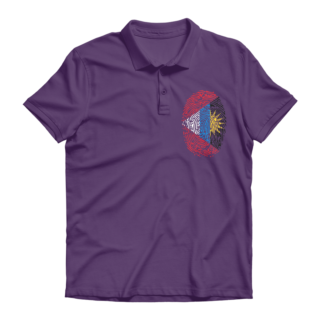 Antigua and Barbuda-Fingerprint Premium Adult Polo Shirt