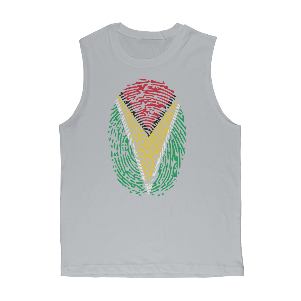 Guyana-Fingerprint Premium Adult Muscle Top