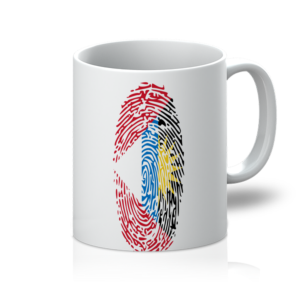 Antigua and Barbuda-Fingerprint 11oz Mug