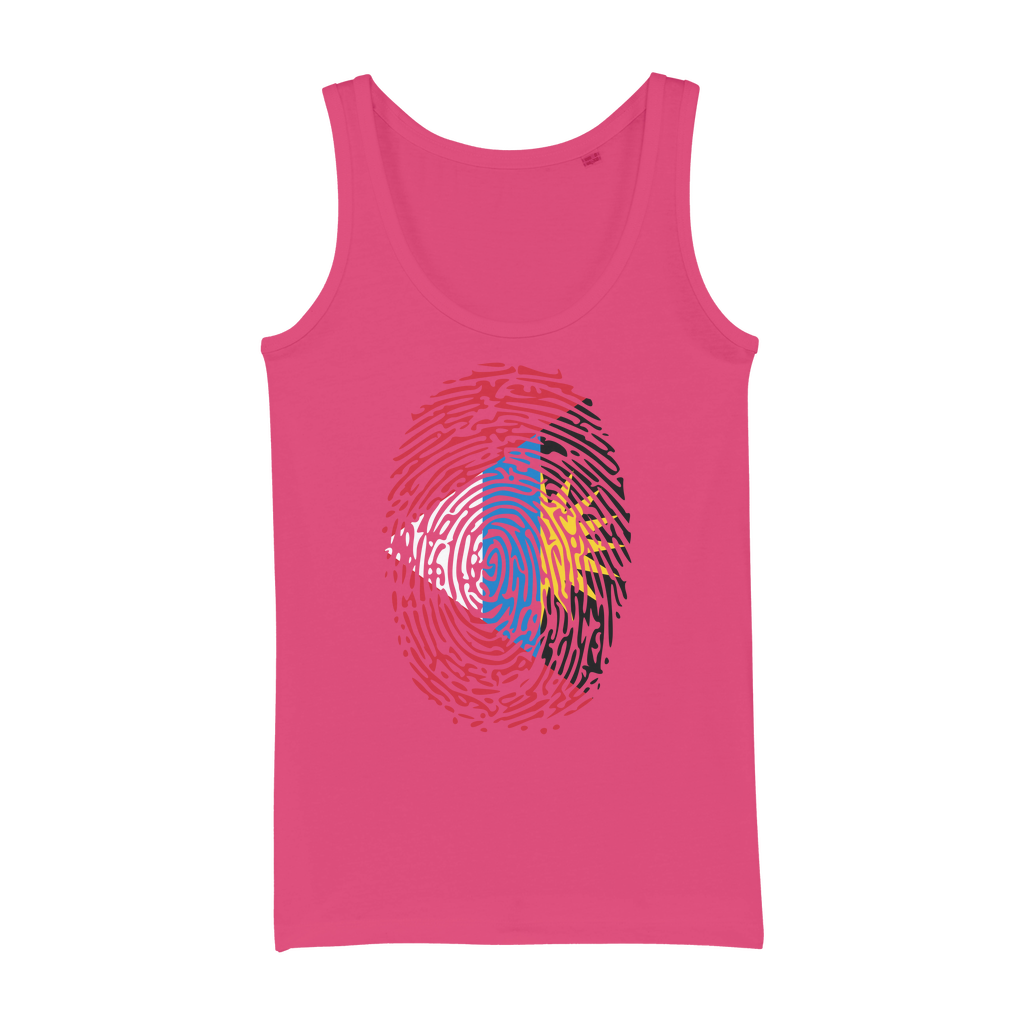 Antigua and Barbuda-Fingerprint Organic Jersey Womens Tank Top