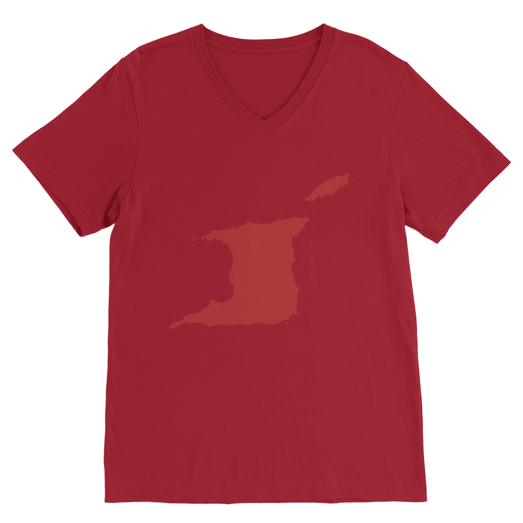 Trini and Tobago Map Premium V-Neck T-Shirt