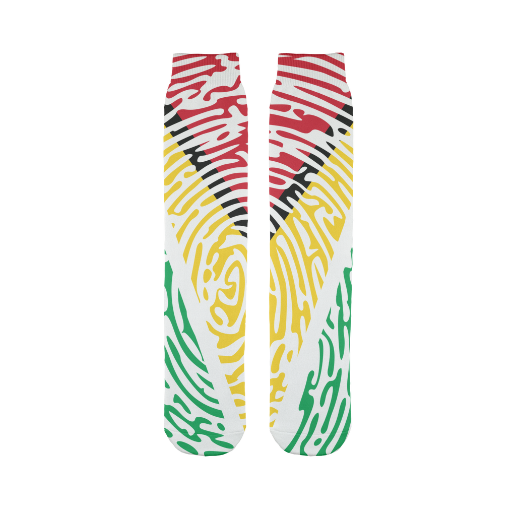 Guyana-Fingerprint Sublimation Sock