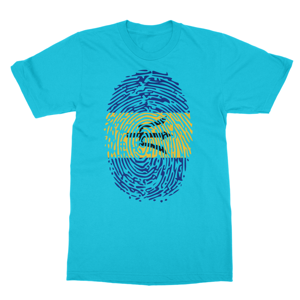 Barbados-Fingerprint Classic Adult T-Shirt