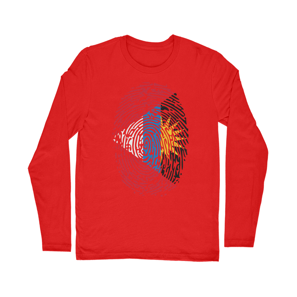 Antigua and Barbuda-Fingerprint Classic Long Sleeve T-Shirt