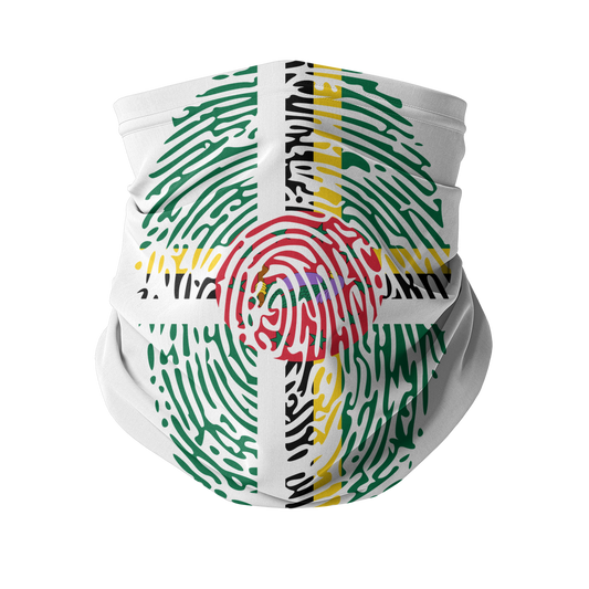 Dominica Fingerprint Sublimation Neck Gaiter