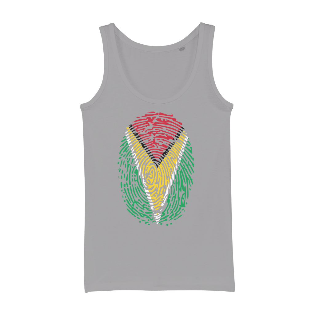 Guyana-Fingerprint Organic Jersey Womens Tank Top