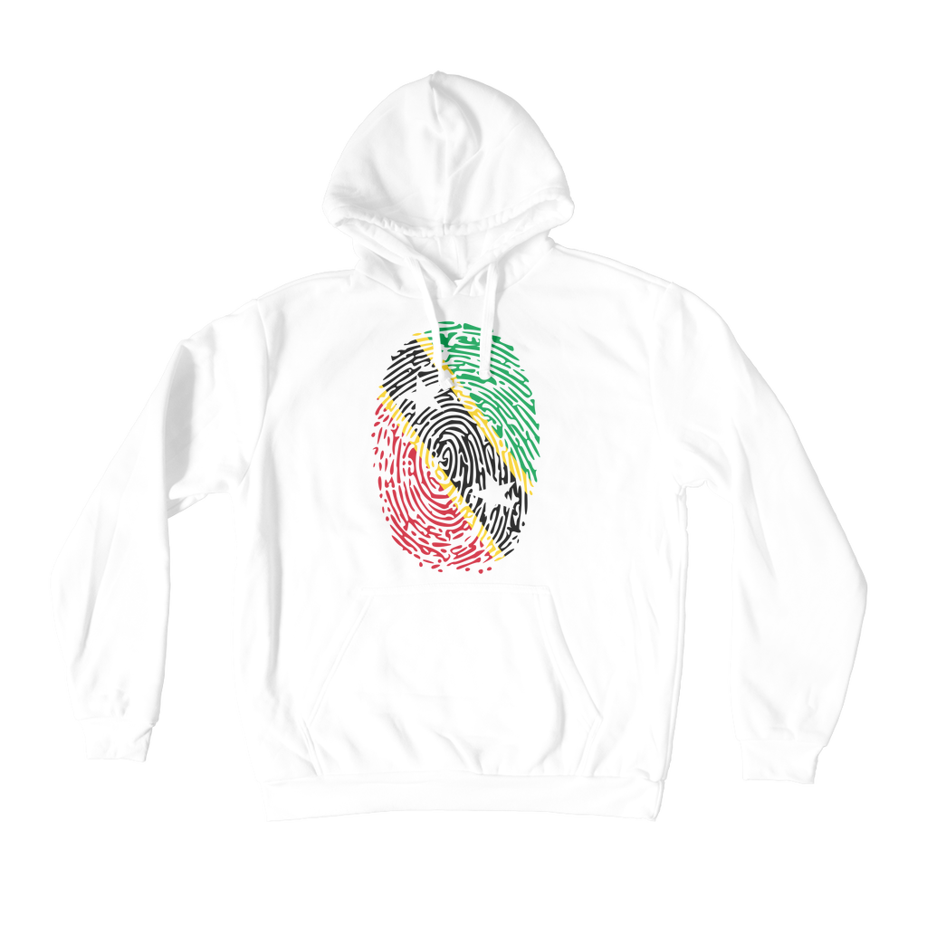 Saint Kitts and Nevis Fingerprint Bahamas Premium Adult Hoodie