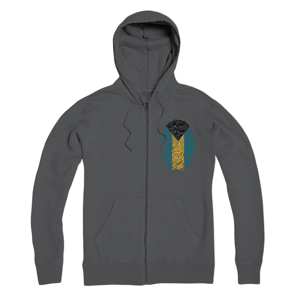 Bahamas Fingerprint Premium Adult Zip Hoodie