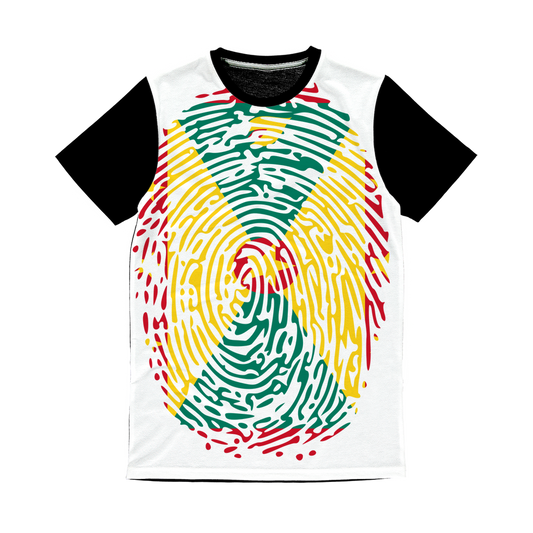 Grenada Fingerprint Classic Sublimation Panel T-Shirt