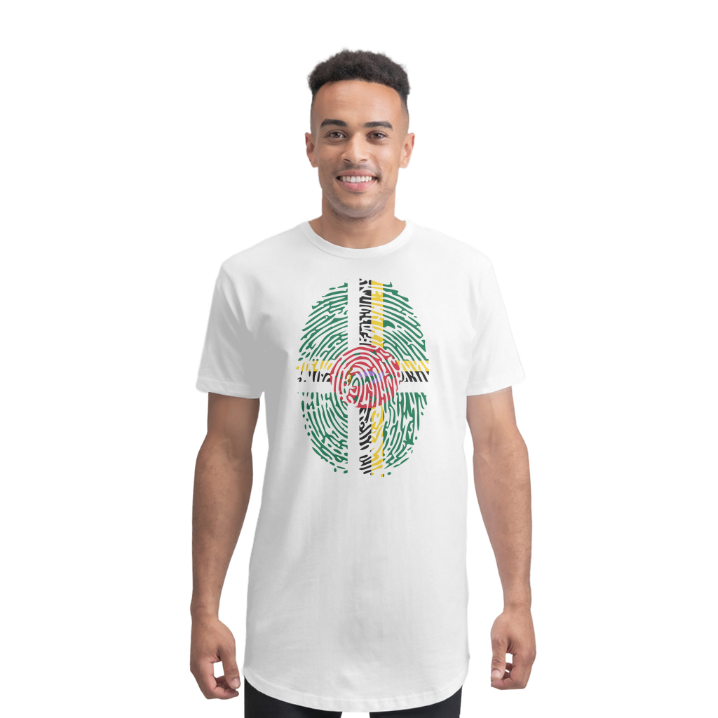 Dominica Fingerprint Premium Long Body T-Shirt