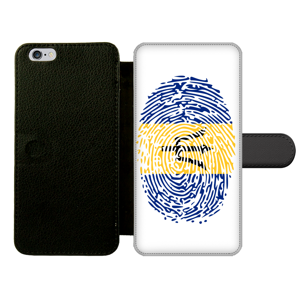 Barbados-Fingerprint Front Printed Wallet Cases