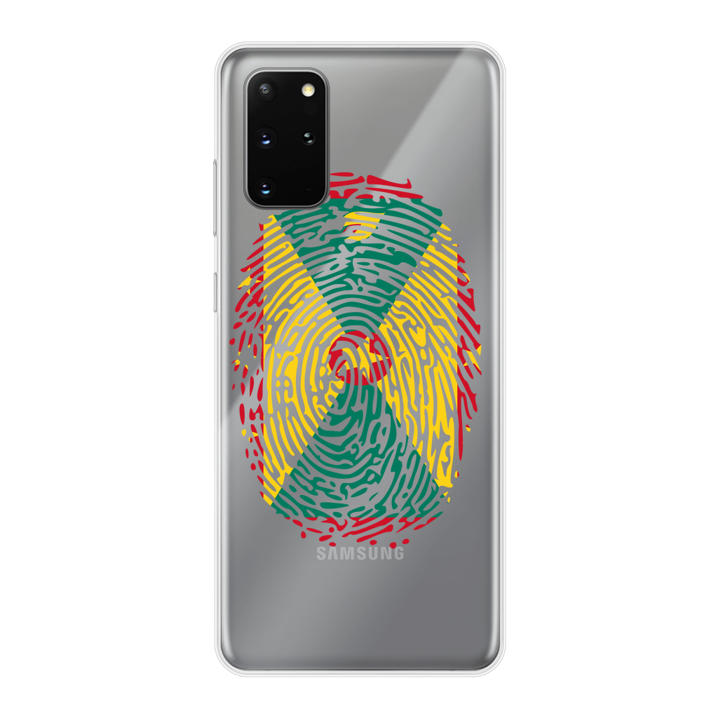 Grenada Fingerprint Back Printed Transparent Soft Phone Case