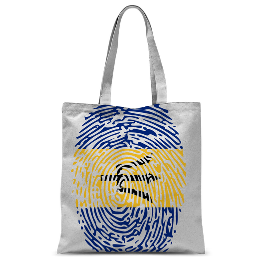 Barbados-Fingerprint Classic Sublimation Tote Bag