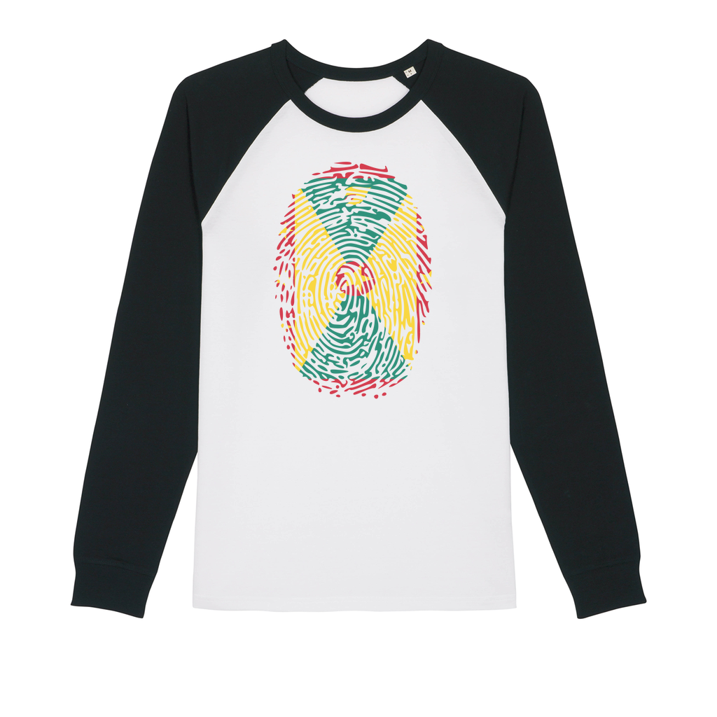 Grenada Fingerprint Premium Raglan Long Sleeve Shirt