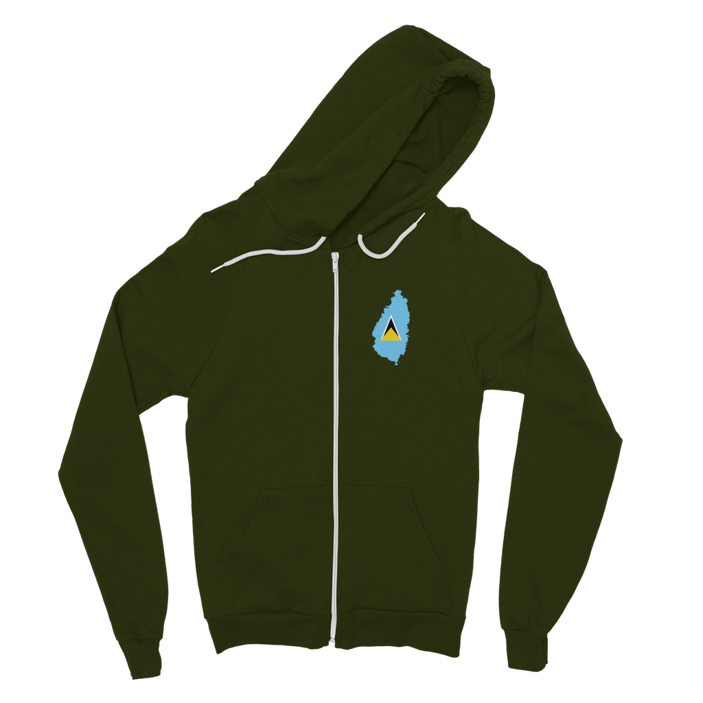 ST. LUCIA Classic Adult Zip Hoodie