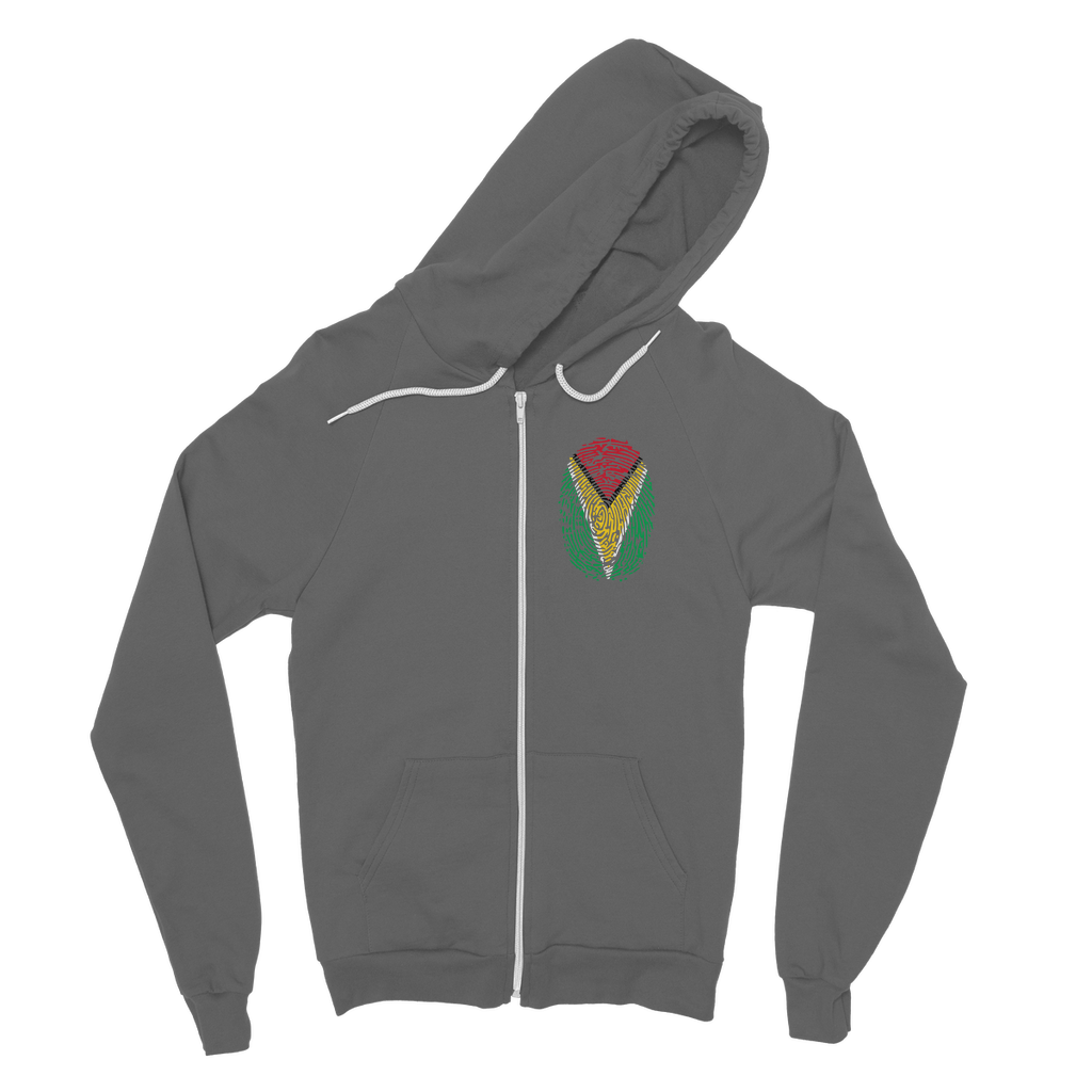 Guyana-Fingerprint Classic Adult Zip Hoodie