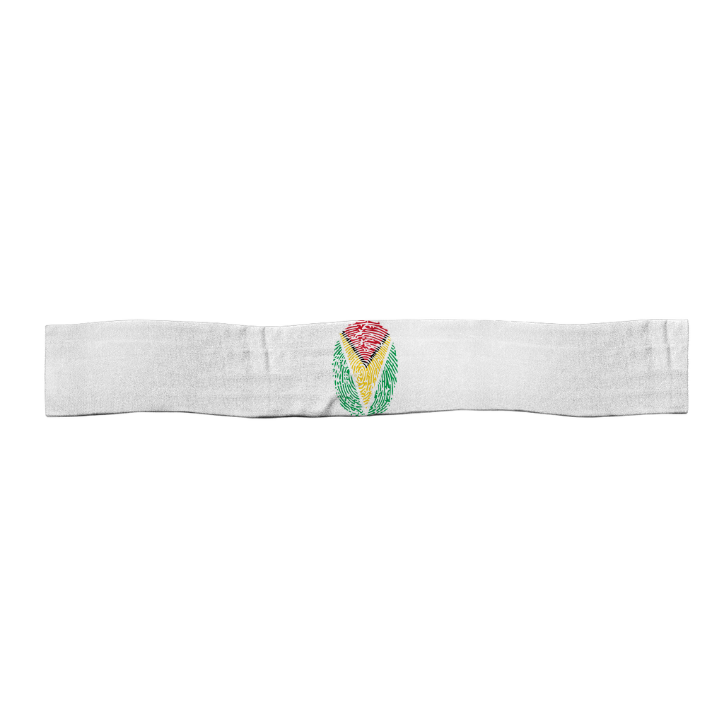 Guyana-Fingerprint Satin Sports Scarf