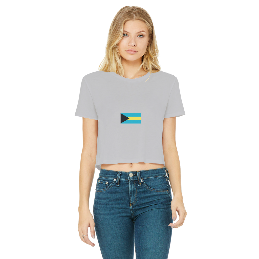 BAHAMAS Classic Women's Cropped Raw Edge T-Shirt