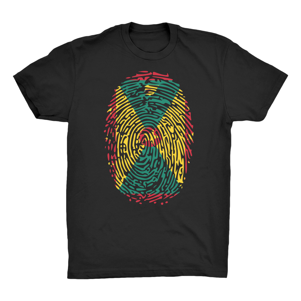 Grenada Fingerprint Organic Adult T-Shirt