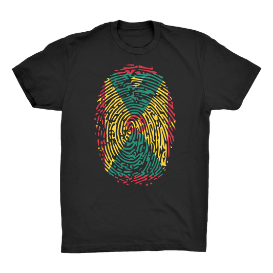 Grenada Fingerprint Organic Adult T-Shirt