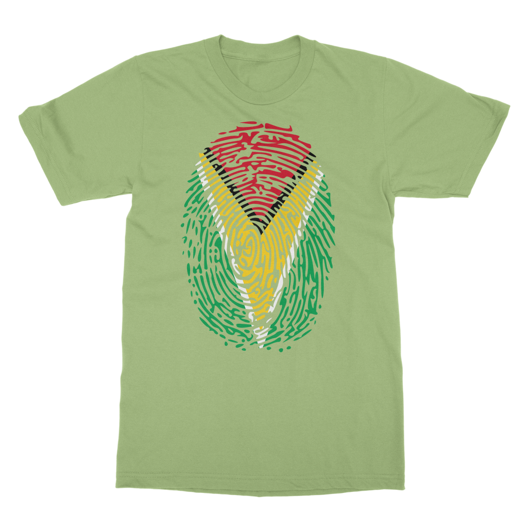 Guyana-Fingerprint Classic Adult T-Shirt