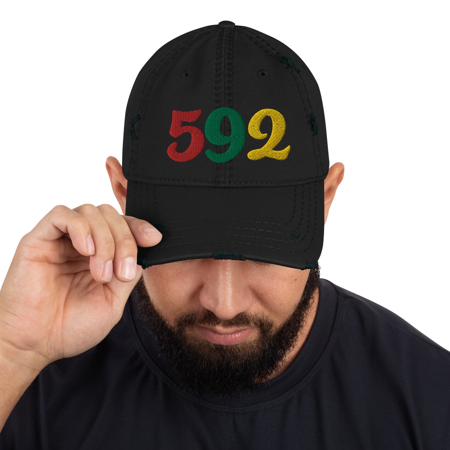 592 Distressed Hat