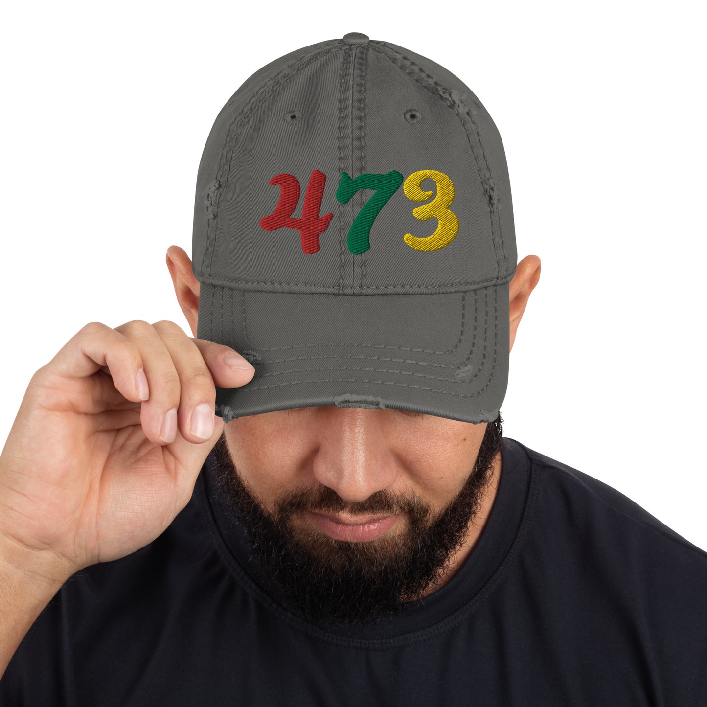 473 Distressed Hat