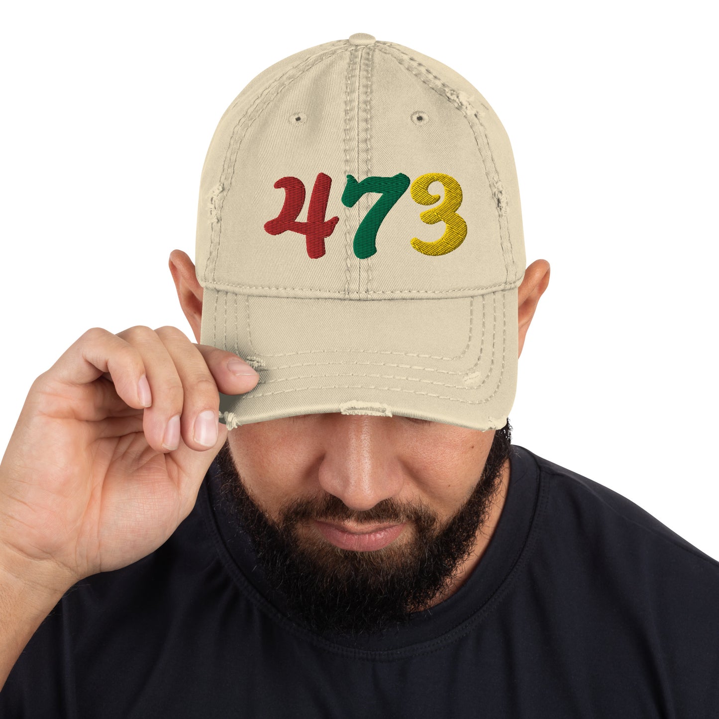 473 Distressed Hat