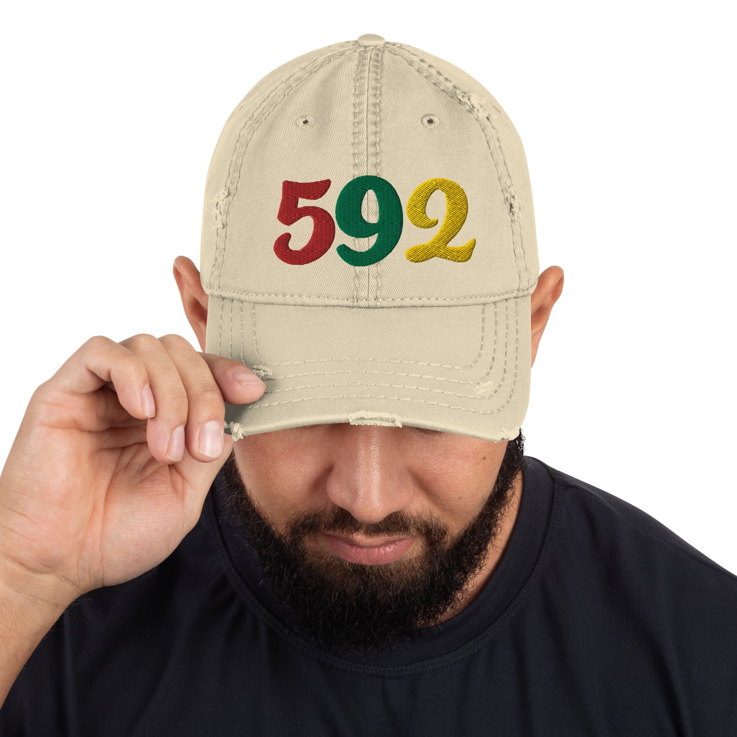 592 Distressed Hat