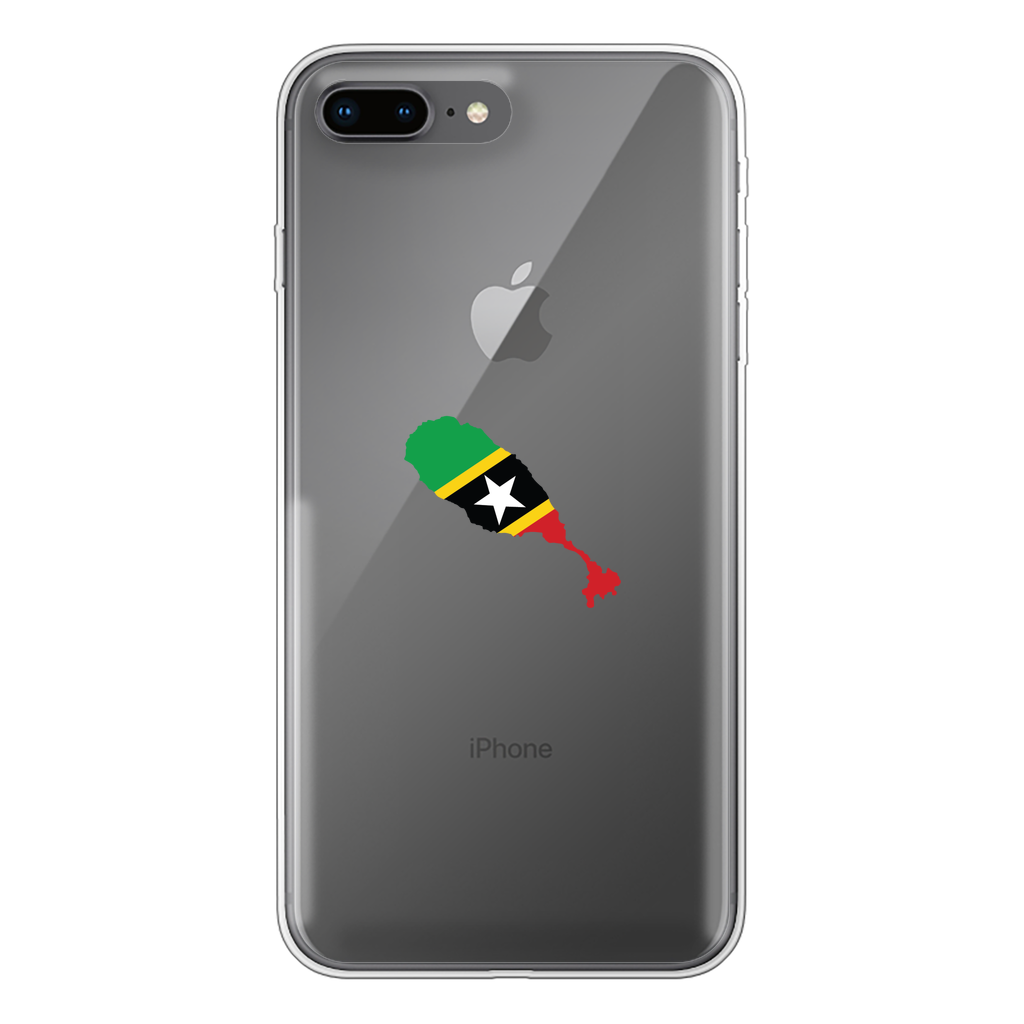 ST. KITTS & NEVIS Back Printed Transparent Soft Phone Case