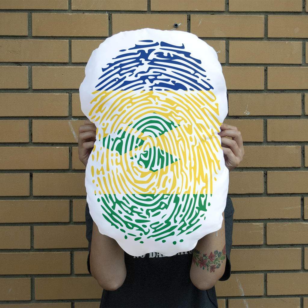 St Vincent and the Grenadines-Fingerprint Giant Face Cushion