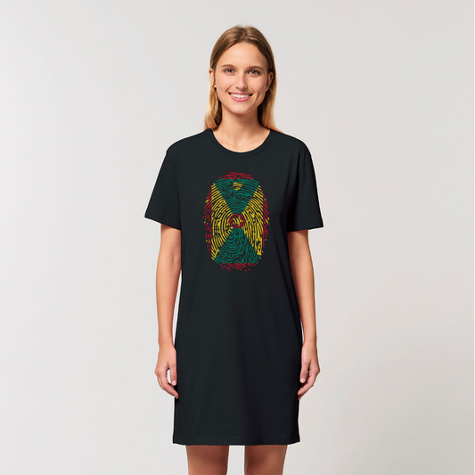 Grenada Fingerprint Organic T-Shirt Dress