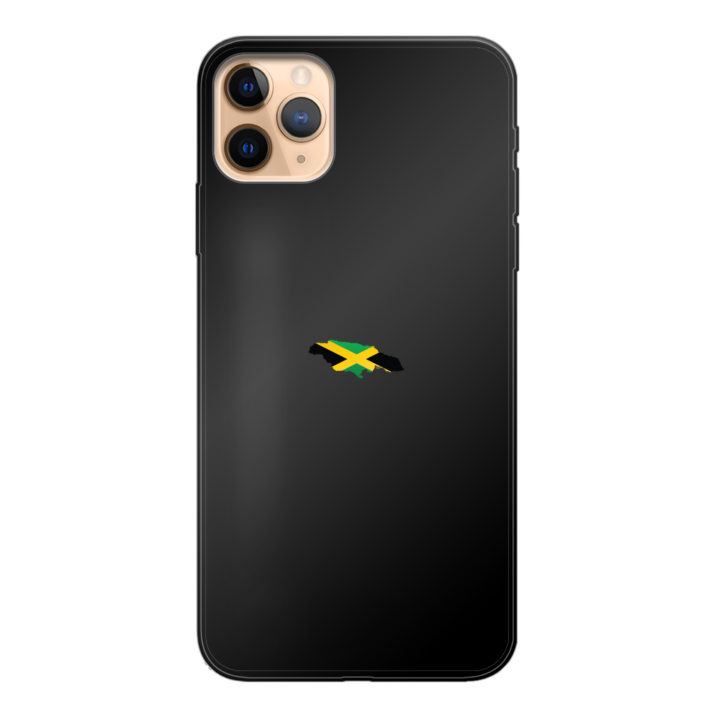 Jamaica Back Printed Black Soft Phone Case