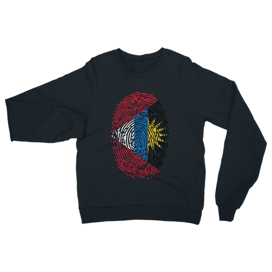 Antigua and Barbuda-Fingerprint Classic Adult Sweatshirt