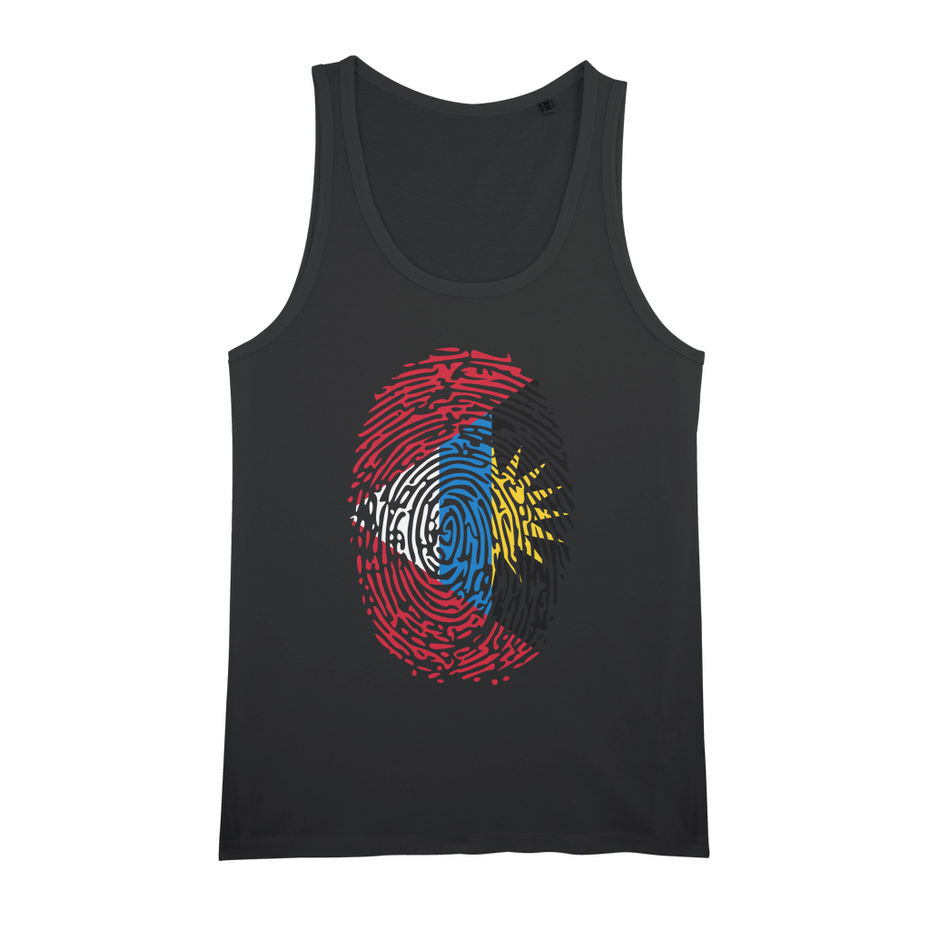 Antigua and Barbuda-Fingerprint Organic Jersey Womens Tank Top